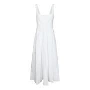 Elegante Wells Jurk voor Vrouwen Staud , White , Dames