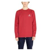 Bordeaux Langemouw Sweatshirt Lente/Zomer Aquascutum , Red , Heren