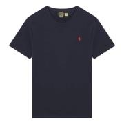 Korte mouwen ronde hals T-shirt Polo Ralph Lauren , Black , Heren