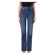 Rival Blue Bootcut Jeans Frame , Blue , Dames