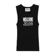 Zwarte Top voor Vrouwen Moschino , Black , Dames