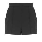 Zwarte Shorts met Zakken en Rits Elisabetta Franchi , Black , Dames