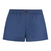 Sneldrogende Nylon Zwemshorts Dolce & Gabbana , Blue , Heren