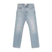 Lichtblauwe Ripped Denim Jeans Haikure , Blue , Heren