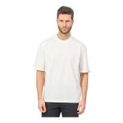 Witte T-shirt met opgerolde mouw Armani Exchange , White , Heren