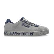 Sneakers met logo Versace Jeans Couture , Gray , Heren