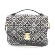 Pre-owned Cotton louis-vuitton-bags Louis Vuitton Vintage , Gray , Dam...