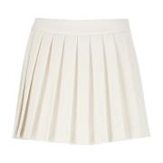 Ivoor Kleurige Rok met Katoenen Band Golden Goose , Beige , Dames