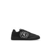 Sneakers met logo Versace Jeans Couture , Black , Heren