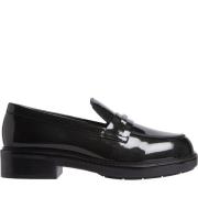 Zwarte Loafer Bar Saff Damesschoenen Calvin Klein , Black , Dames