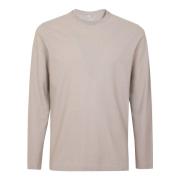 IJs Katoenen Longsleeve T-shirt Zanone , Brown , Heren