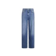 Wijde Pijp Denim Broek Liu Jo , Blue , Dames