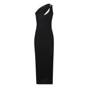 Stijlvolle Cut Out Jurk Federica Tosi , Black , Dames