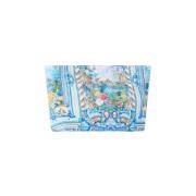 Portugal-geïnspireerde Make-up Clutch Camilla , Blue , Dames