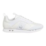 Effen Veterschoenen Emporio Armani EA7 , White , Heren