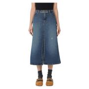 Georgia Mini Rok A.p.c. , Blue , Dames