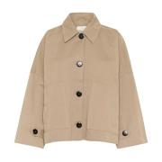 Kort jack met oversized zakken My Essential Wardrobe , Beige , Dames