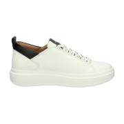 Wembley Leren Sneakers Wit Zwart Alexander Smith , White , Heren