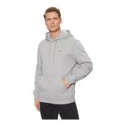 Logo Katoenen Hoodie Tommy Jeans , Gray , Heren