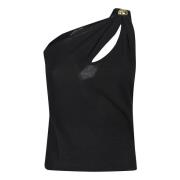 Stijlvolle Cut Out Top Federica Tosi , Black , Dames