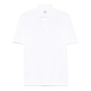 Witte Piqué Polo Shirt Fedeli , White , Heren