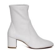 Beige Suède Enkellaarzen Elegante Stijl Stuart Weitzman , White , Dame...