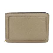 Pre-owned Leather wallets Louis Vuitton Vintage , Beige , Dames