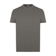 Donker Zand T-shirt met Ronde Hals Malo , Gray , Heren