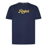 Blauw T-shirt met Unieke Print Polo Ralph Lauren , Blue , Heren