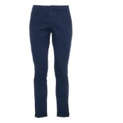 Slim Fit Elegante Broek Dondup , Blue , Heren