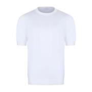 Wit Crew Neck T-Shirt Malo , White , Heren