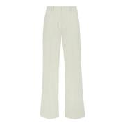 Witte Hoge Taille Wollen Broek P.a.r.o.s.h. , Beige , Dames