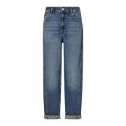 Vintage Gewassen Boyfriend Jeans MOS Mosh , Blue , Dames