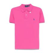 Fuchsia Polo Pony Geborduurd Shirt Polo Ralph Lauren , Pink , Heren