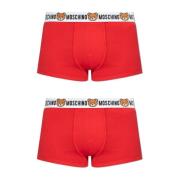 Twee-pack boxershorts Moschino , Red , Heren