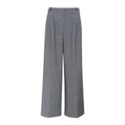 Wijde Broek Grijs/Blauw Melange Gestuz , Gray , Dames