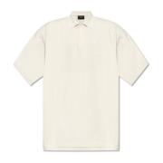 Polo met Logo Balenciaga , Beige , Heren