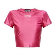 T-shirt met print Versace Jeans Couture , Pink , Dames