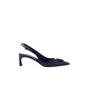 Blauwe patentleren puntige slingbacks met Iceberg monogram Iceberg , B...