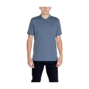 Grijze Katoenen Poloshirt Calvin Klein , Blue , Heren