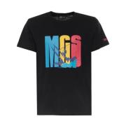 Windsurfing Style Grafische Tee MCS , Black , Heren