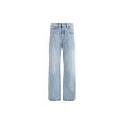 Moderne Five-Pocket Jeans met Patch Detail Brunello Cucinelli , Blue ,...