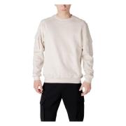 Witte Ronde Hals Sweatshirt met Zakken Antony Morato , White , Heren