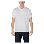 Klassiek katoenen poloshirt met knoopsluiting Lacoste , White , Heren