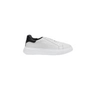 Witte Leren Larry Schoenen Paciotti , White , Heren