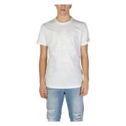 Tiger Head Embossed T-Shirt Antony Morato , White , Heren