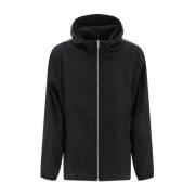 4G Windbreaker met Capuchon en Rits Givenchy , Black , Heren