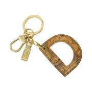 Kaart Sleutelhanger Letter D Alviero Martini 1a Classe , Beige , Dames