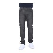 Zwarte Slim Fit Katoenen Jeans Hugo Boss , Black , Dames