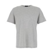 Grijze Basic Crewneck T-shirt en Polo Theory , Gray , Heren